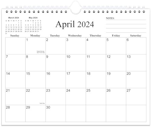 2024-2025 Wall Calendar - 15 Months Calendar from April 2024 to June 2025, Calendar 2024-2025 with Thick Paper, 8.5' x 11', Black