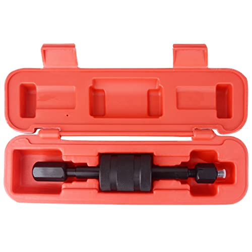 DAYUAN Diesel Injector Puller Tool with Slide Hammer, Fuel Injector Remover with M8 M12 M14 Thread Adapters