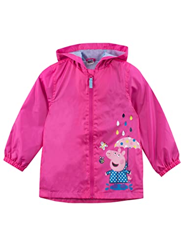 Peppa Pig Raincoat | Girls Raincoat I Pink Kids Jacket | Pink | Size 4