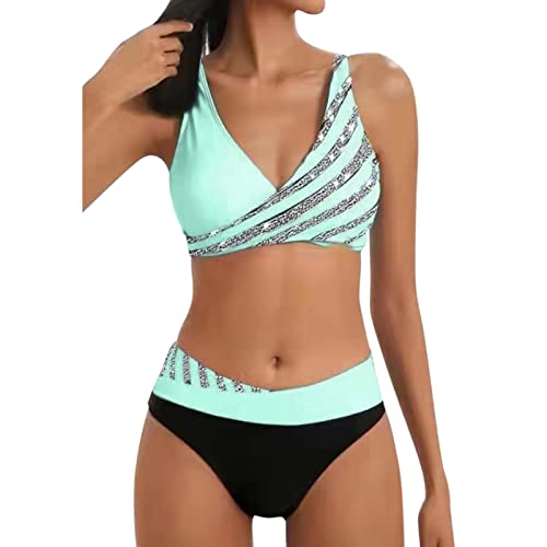 Bikini Sets for Women Two Piece Front Cross Push Up Bikini Swim Suits for Women 2024 Athletic Bathing Suit Swimwear