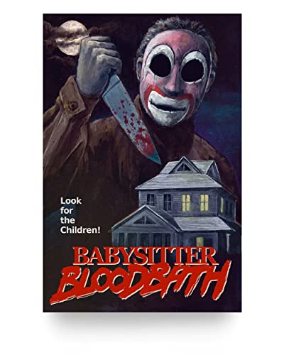 Babysitter Bloodbath Horror Killer Game Poster Puppet Combo