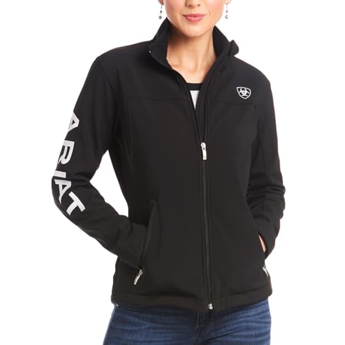 Ariat Female New Team Softshell Jacket Black Medium, 10019206