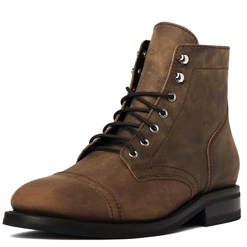 Thursday Boot Company Men's Captain Rugged and Resilient Cap Toe Boot, Burnt Copper, 10