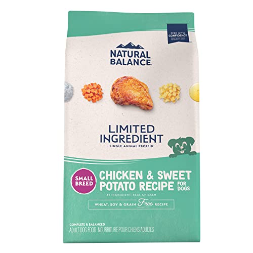 Natural Balance Limited Ingredient Small Breed Adult Grain-Free Dry Dog Food, Chicken & Sweet Potato Recipe, 12 Pound (Pack of 1)