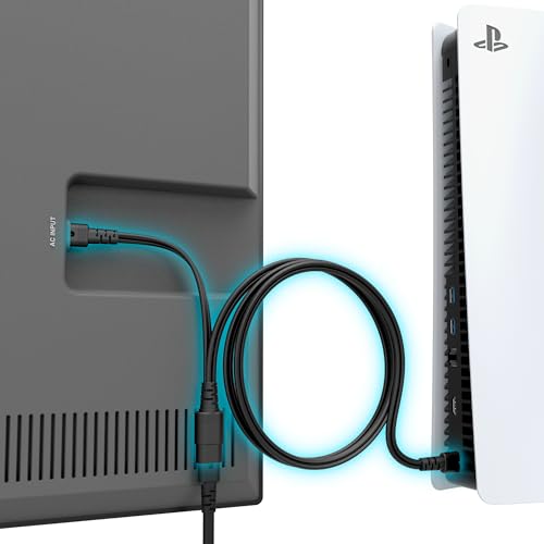 Mission 4FT Y Splitter Power Cable for Xbox and Playstation (Power Your Console Directly from Your TV)