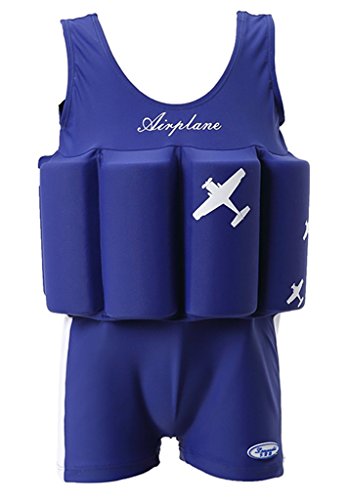 Baby Kids Floatation Suit Float One-Piece Swimwear Buoyancy for Girls Boys Blue 2-3years