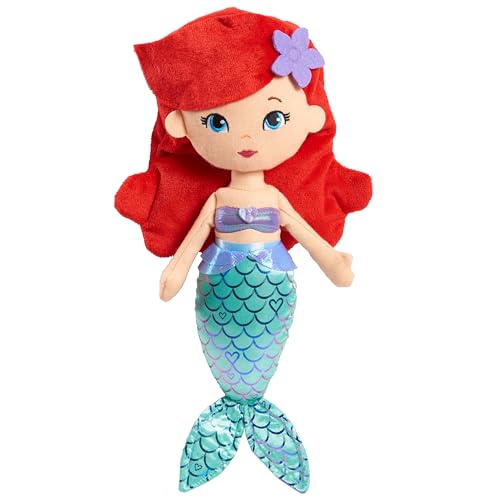 Disney Princess So Sweet Princess Ariel, 13.5-Inch Plush with Red Hair, The Little Mermaid, Kids Toys for Ages 3 Up by Just Play