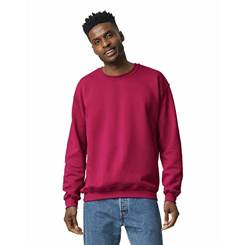 Gildan Adult Fleece Crewneck Sweatshirt, Style G18000, Multipack, Cardinal Red (1-Pack), Small