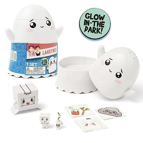 LankyBox Ghosty Glow Mystery Box Ghosty Mystery Box with 7 Exciting Toys to Discover Inside, Officially Licensed LankyBox Merch