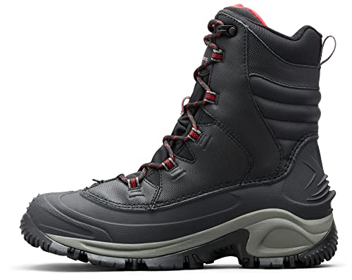 Columbia mens Bugaboot Iii Snow Boot, Black/Bright Red, 13 Wide US