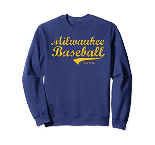 Classic Milwaukee Wisconsin Baseball Fan Retro Vintage Sweatshirt
