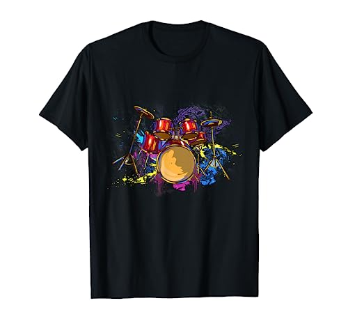 Abstract art drums musician music band throne noose T-Shirt