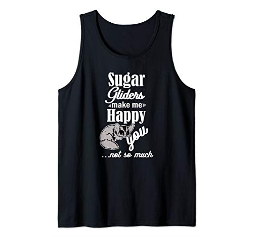 Happy Sugar Glider Gift Shirt Funny Sugar Gliders Tank Top