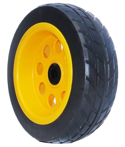 Rock-N-Roller R-Trac 10' x 3' No-Flat Rear Wheel 2-Pack for R10, R11G, R12 & R18 Multi-Carts, Offset Hub