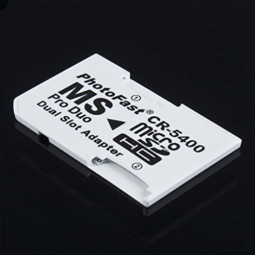 Micro SD TF to Memory Stick MS Pro Duo for PSP 1000/2000 / 3000 Card Dual 2 Slot Adapter Converter CR-5400 CR5400