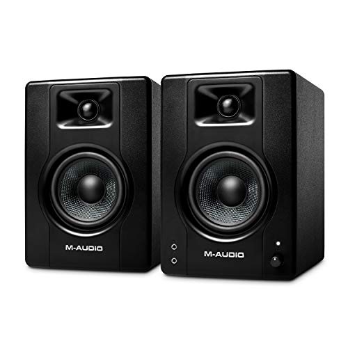M-Audio BX4 4.5' Studio Monitors, HD PC Speakers for Recording and Multimedia with Music Production Software, 120W, Pair, Black