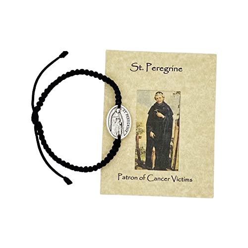 JWG Industries Saint Peregrine Religious Medal Jewelry Bracelet