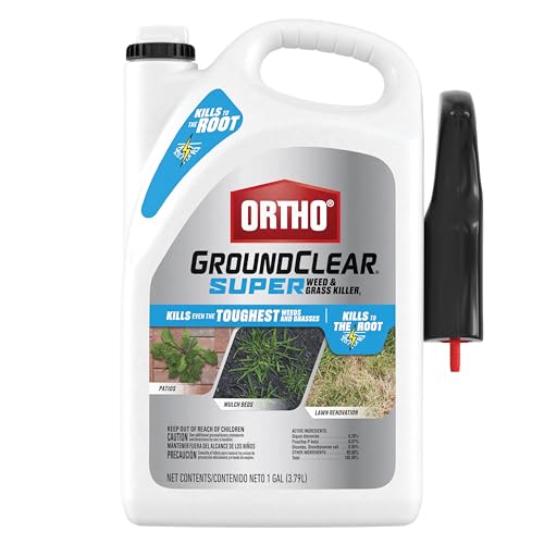Ortho GroundClear Super Weed and Grass Killer1: Eliminates Tough Weeds and Grass, Ready-To-Use, Fast-Acting, 1 gal.