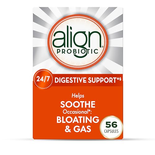 Align Probiotic, Probiotics for Women and Men, Daily Probiotic Supplement for Digestive Health*, #1 Recommended Probiotic by Doctors and Gastroenterologists‡, 56 Capsules