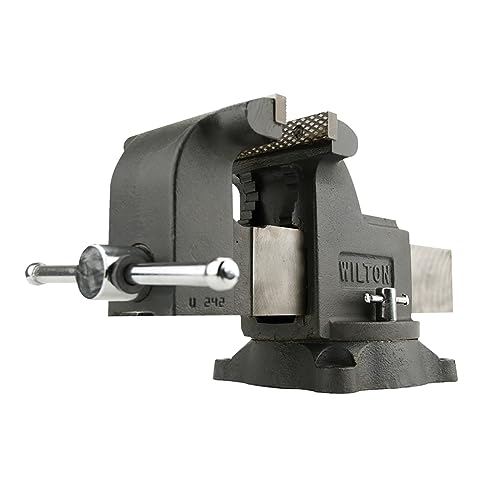 Wilton Shop Bench Vise, 6' Jaw Width, 6' Max Jaw Opening, 3-1/2' Throat (Model WS6)