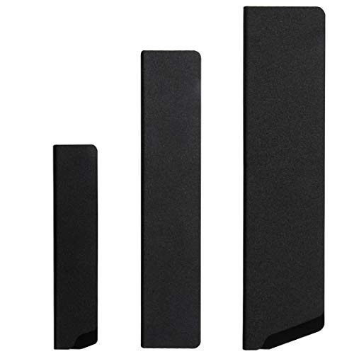 MLGB 3 - Piece Universal Knife Edge Guards Set - 8 Inch 6Inch 5Inches ,Knife Sleeve for Chefs Knife, Cleaver - Plastic & Felt