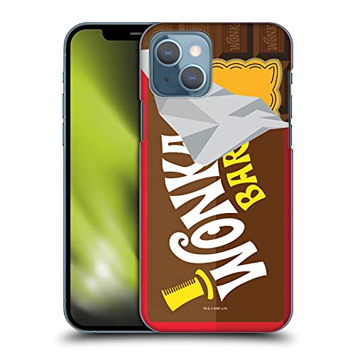 Head Case Designs Officially Licensed Willy Wonka and The Chocolate Factory Candy Bar Graphics Hard Back Case Compatible with Apple iPhone 13