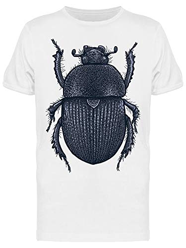 Scarab Insect Drawing Tee Men's White
