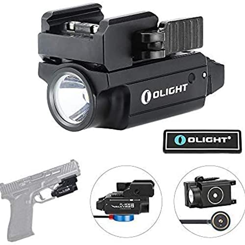 OLIGHT PL-Mini 2 Valkyrie 600 Lumens Magnetic USB Rechargeable Compact Weaponlight with Adjustable Rail, High Performance CW LED Tactical Flashlight with Built-in Battery