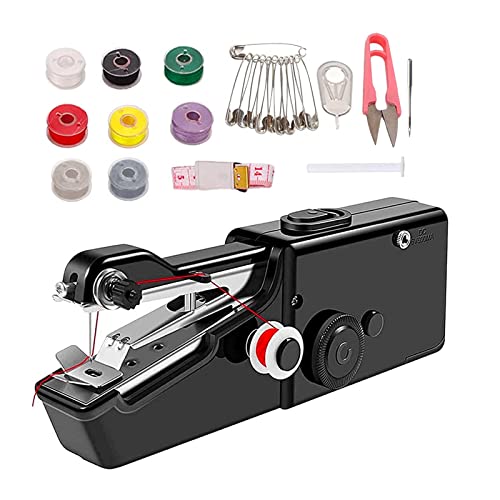 Handheld Sewing Machine, Mini Handheld Sewing Machine for Quick Stitching, Portable Sewing Machine Suitable for Home,Travel and DIY, Electric Handheld Sewing Machine for Beginners