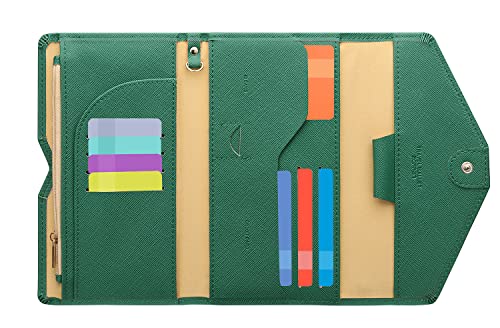 ZOPPEN Rfid Blocking Passport Holder for Women Passport Cover Travel Wallet Document Organizer ver.4, Forest Green