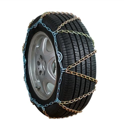 Snow Tire Chains, Passenger Car Tire Traction Chains, Tire Width Portable Car Anti-skid Tire Chains Includes two anti-skid chains P185/80R13 F