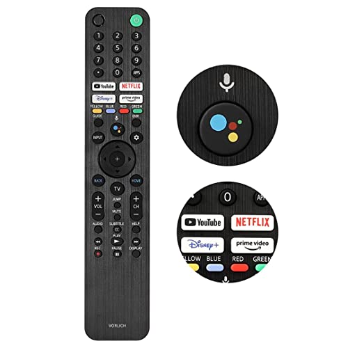 Vorlich Sony Universal Remote with Voice Control RMF-TX520U, Replacement Sony TV Remote - 1 Year Warranty Included