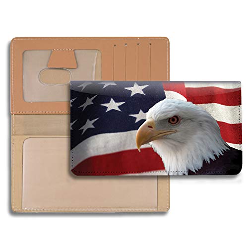 Soaring Over America Personal Leather Checkbook Cover for Top Tear Personal Checks