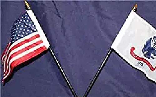 Miniature U.S. Army and American Flag Desk Set