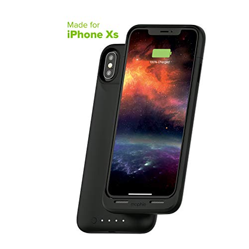 mophie Juice Pack Air - Wireless Charging - Protective Battery Pack Case for Apple iPhone Xs/X - Black