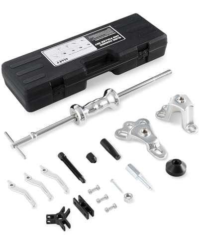 OMT Slide Hammer, 9-Way Internal/External Slide Hammer Puller Set - Pulls Hubs, Rear Wheel Axle Shafts, Bearings, Bushings, Seals, Retainers