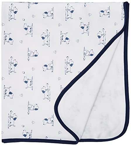 Little Me Blankets for Baby Boys' Puppy Toile Swaddling Receiving Blanket