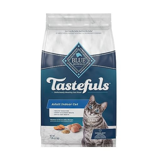 Blue Buffalo Tastefuls Indoor Natural Adult Dry Cat Food, Chicken 7lb bag