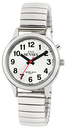 FIVE SENSES English Talking Watch for Seniors Women with Day-Date Loud Alarm Clock Visually Impaired 1391
