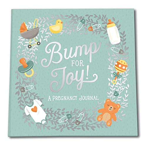 Guided Pregnancy Journal by Studio Oh! - Bump for Joy - 9' x 9' - Beautifully Illustrated Hardcover Journal with Storage Pockets Creates a Keepsake of Maternity Memories