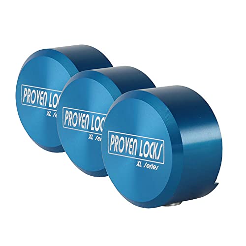 Proven Industries Model 400XL Puck-Lock Set, Made in The USA, Pack of 3, (Blue)