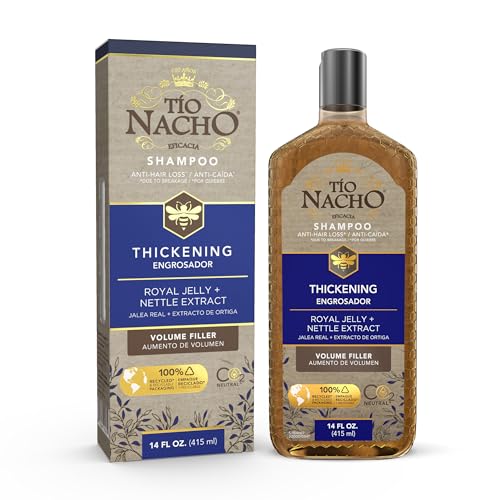 Tio Nacho Anti Hair Loss Thickening Volume Filler Shampoo with Royal Jelly & Rosemary, Volumizing & Body-Boosting Hair Care, 14 Fluid Ounces