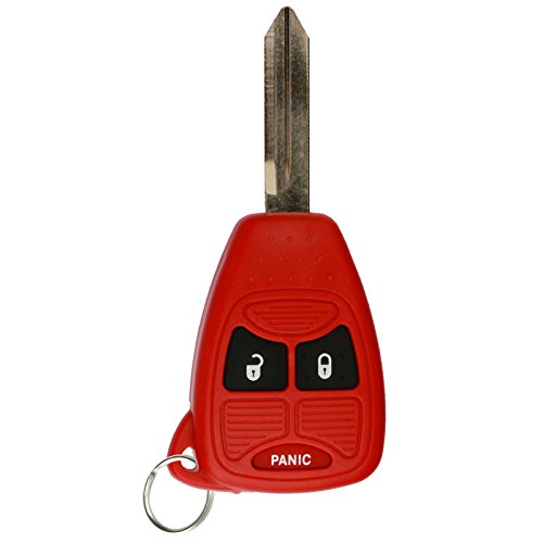 KeylessOption Keyless Entry Remote Control Car Key Fob Replacement for OHT692427AA KOBDT04A Red