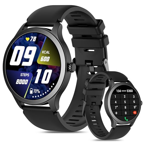 Smart Watch for Men Answer/Make Call, 1.32' Smartwatch Gifts with Blood Oxygen/Heart Rate/Sleep Monitor, IP68 Waterproof Fitness Tracker Step Calorie Counter Pedometer Workout Watch for Android iOS