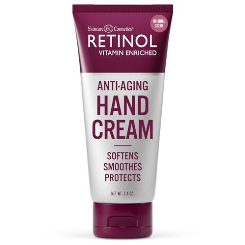 Retinol Anti-Aging Hand Cream – The Original Retinol Brand For Younger Looking Hands –Rich, Velvety Conditions & Protects Skin, Nails & Cuticles – Vitamin A Minimizes Age’s Effect on Skin