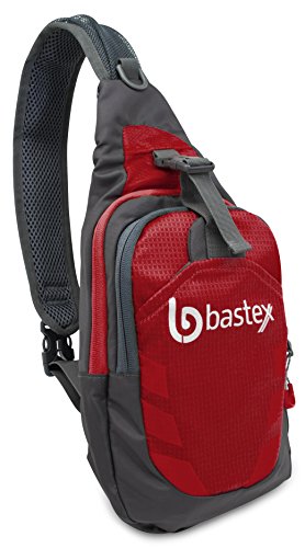 Bastex On the GO Red Shoulder Bag Gym Sports Backpack Outdoor Chest Pack