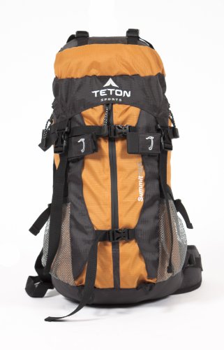 TETON Sports Summit 1500 Backpack; Lightweight, Durable Daypack for Hiking, Travel and Camping; Not Your Basic Backpack,Orange