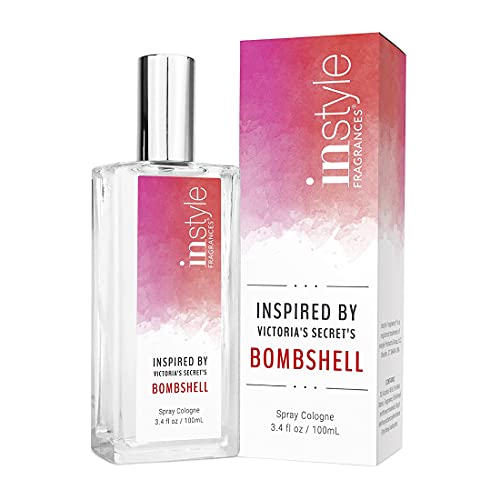 Instyle Fragrances | Inspired by Victoria's Secret's Bombshell | Eau de Toilette | Fragrance for Women | Vegan, Paraben Free | Never Tested on Animals | 3.4 Fluid Ounces