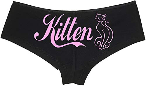 Knaughty Knickers - Daddy's Kitten with Cat Boy Short Panties - Pet Play Neko Daddys Girl DDLG CGL Boyshort Underwear Bubble Gum Pink