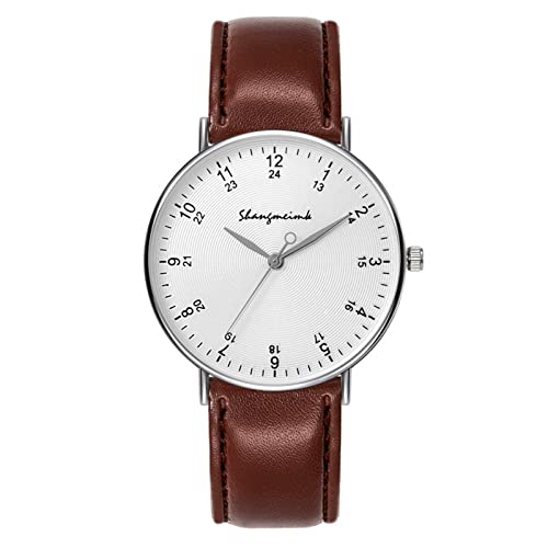 Bokeley Mens Watches Ultra Thin Leather Band Wristwatch Fashion Unisex Retro Vinyl Records Quartz Analog Casual Simple Lightweight relojes para Hombres